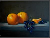 Oranges and Grapes 6x8